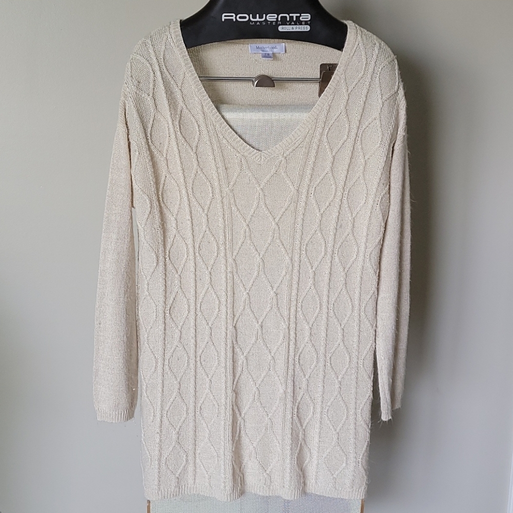 Gold Cable Knit Tunic